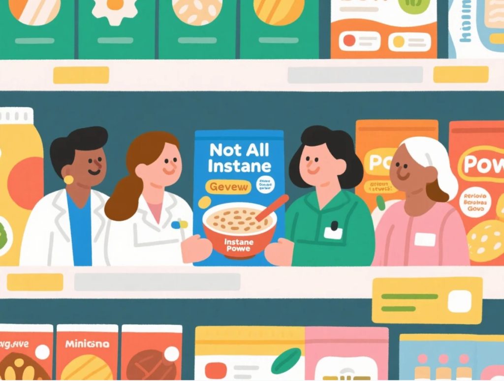 gak semua bubur instan bagus review bareng ahli gizi dan bidan gowa soal label nutrisi di minimarket