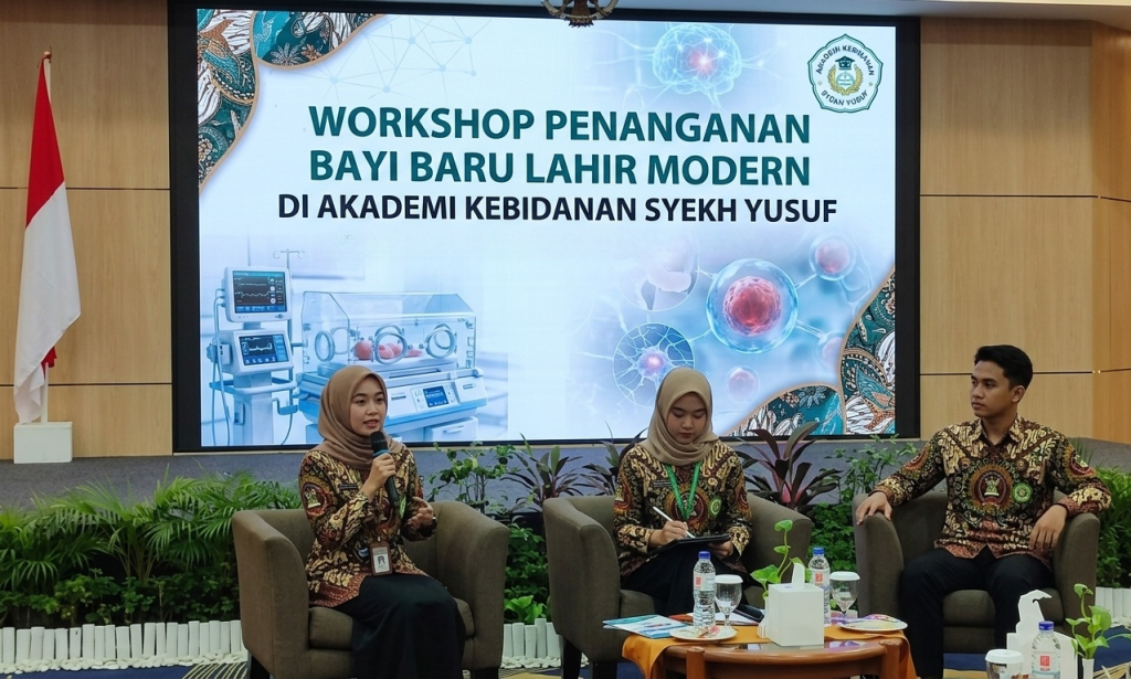 akademi kebidanan syekh yusuf gelar workshop penanganan bayi baru lahir modern
